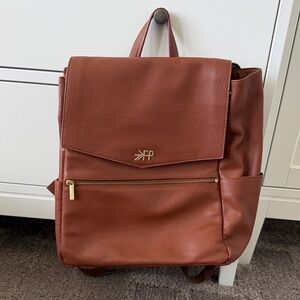 Freshly Picked Camel Brown Diaper Backpack Bag